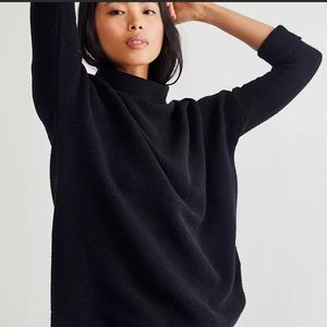 Black free people ottoman slouchy tunic